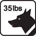 For Dogs as Small as 35 lbs.